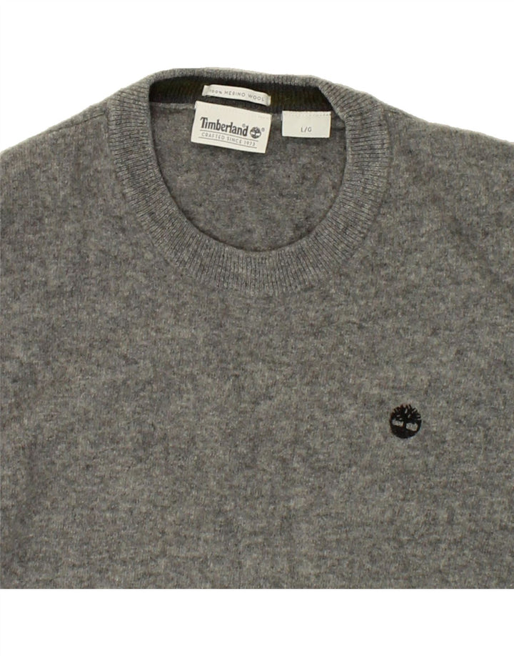 TIMBERLAND Womens Crew Neck Jumper Sweater UK 16 Large Grey Vintage Timberland and Second-Hand Timberland from Messina Hembry 