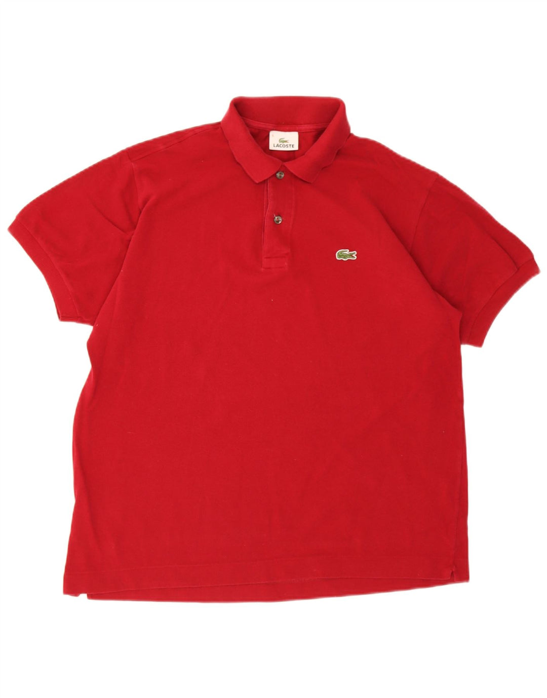 Lacoste herre poloskjorte str. 5 Large rød bomuld