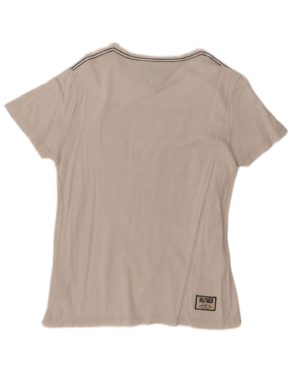 TOMMY HILFIGER Herre grafisk T-shirt Top Medium White