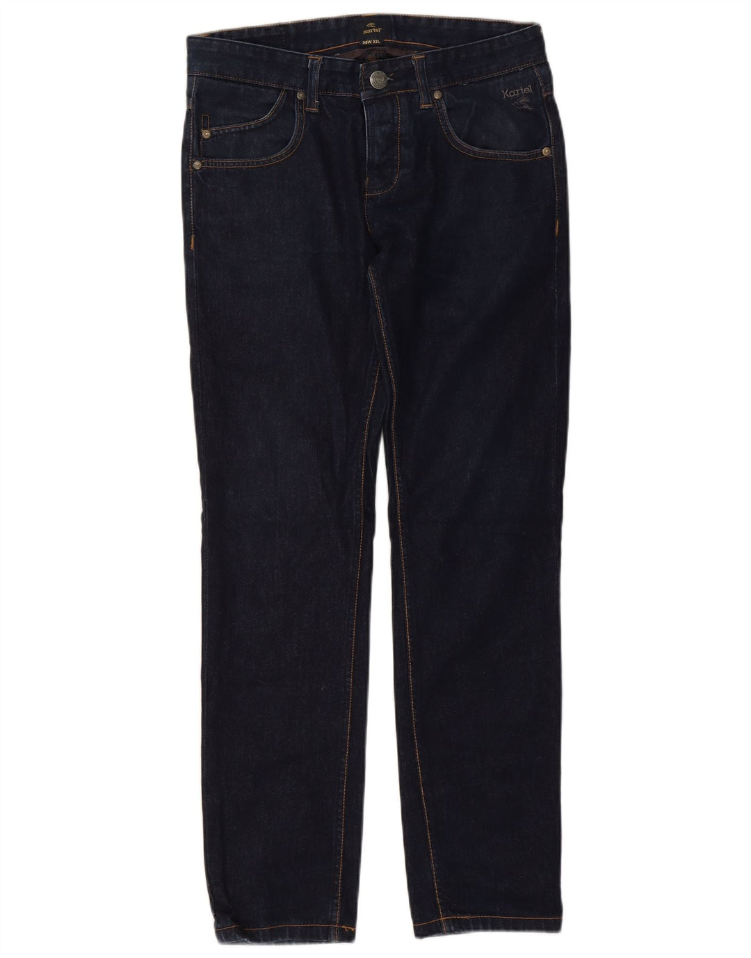 KARTEL Straight Jeans til mænd W30 L32 Marineblå Bomuld