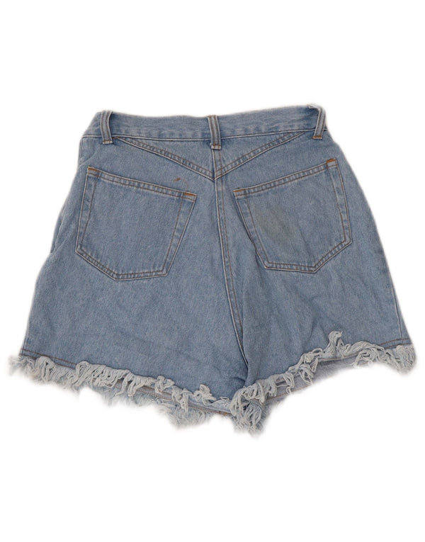 VINTAGE denimshorts til kvinder W36 XL Blå bomuld