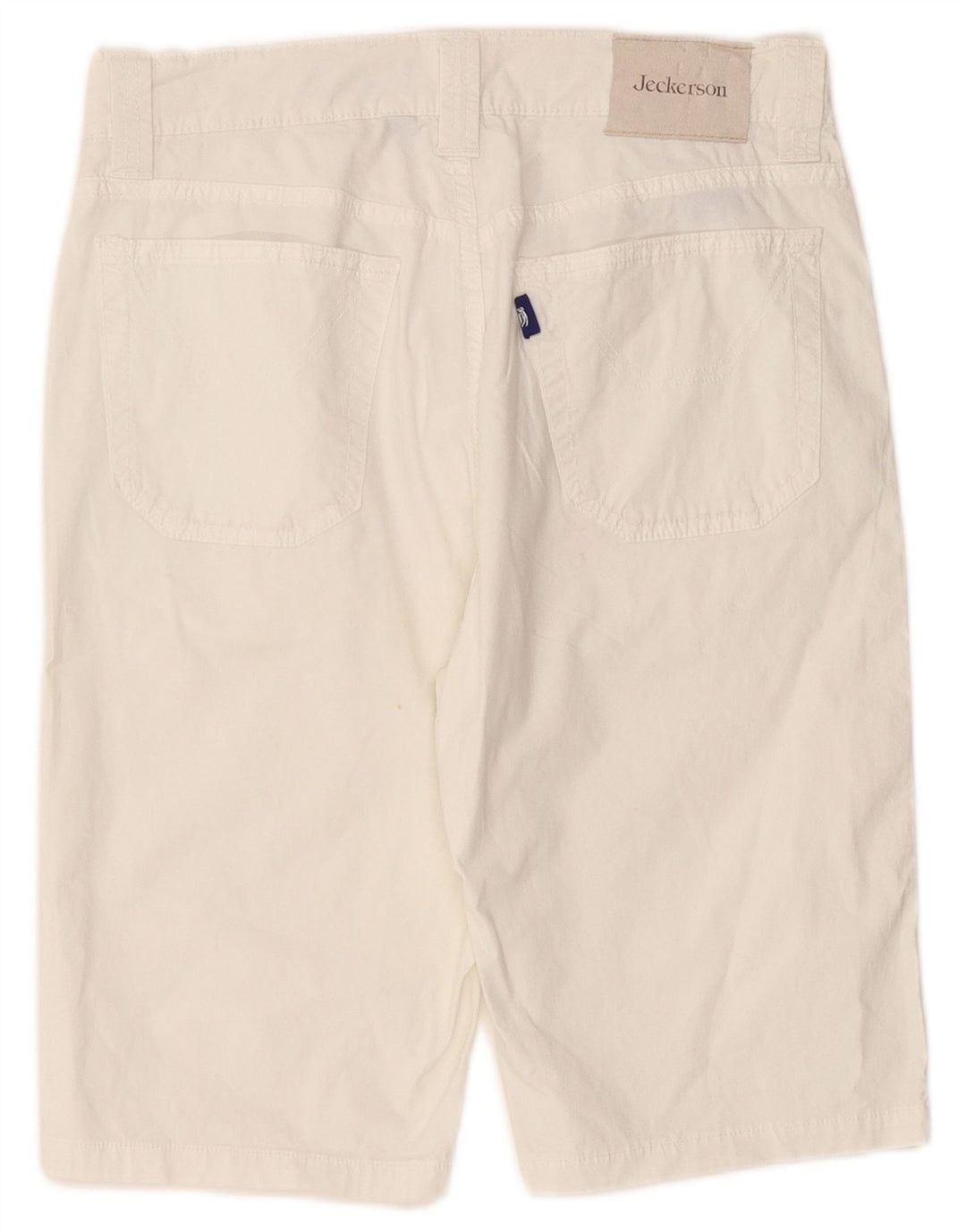 JECKERSON Kvinders Bermuda Casual Shorts W31 Medium White Bomuld