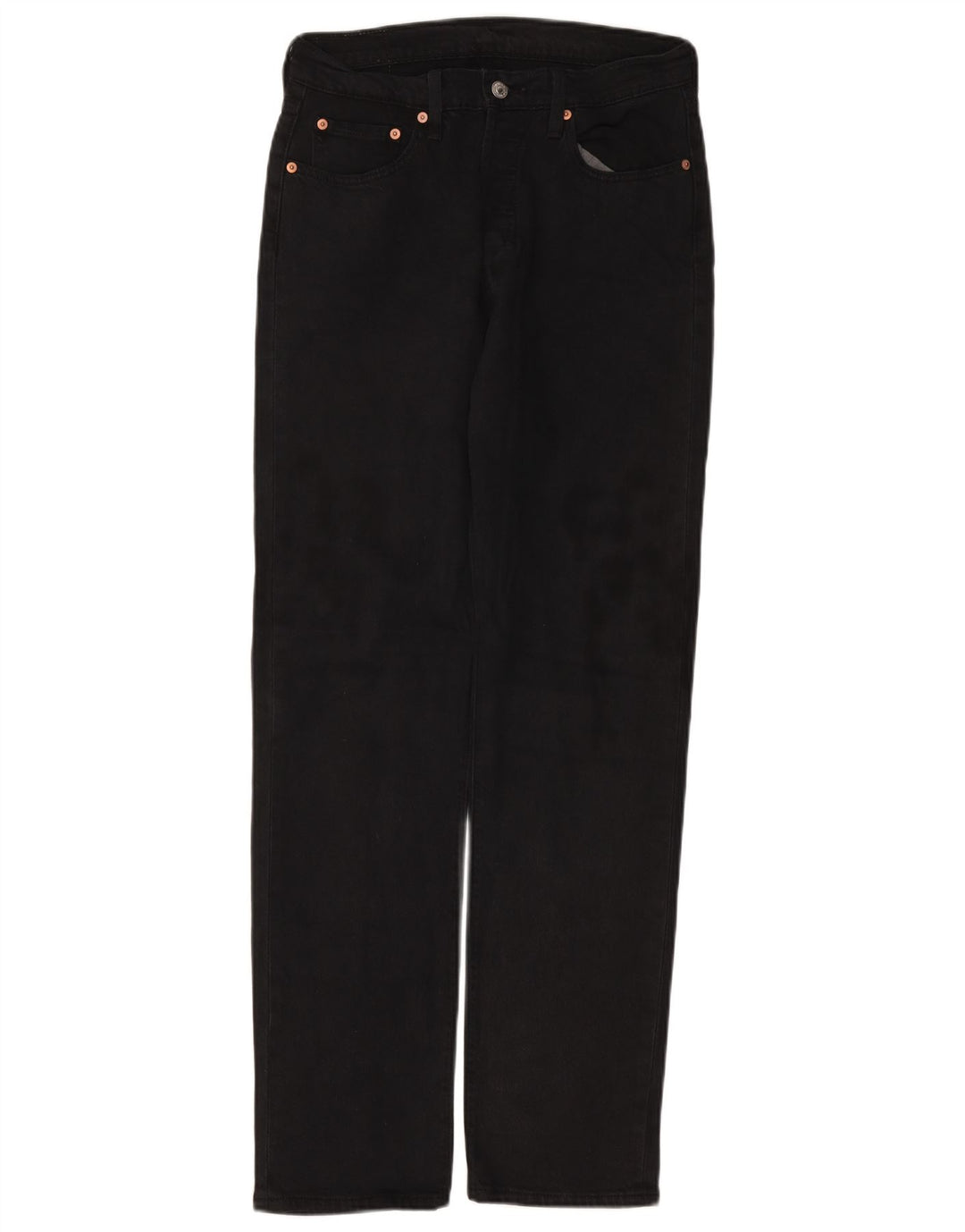 LEVI'S Herre 501 Straight Jeans W29 L32 Sort Bomuld