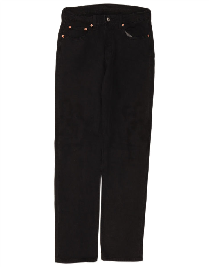 LEVI'S Herre 501 Straight Jeans W29 L32 Sort Bomuld