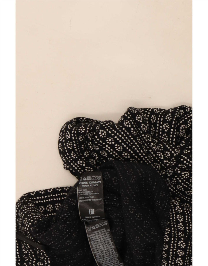Marks & Spencer Kvinder abstrakt mønster cropped bukser UK 14 Large W34 L2