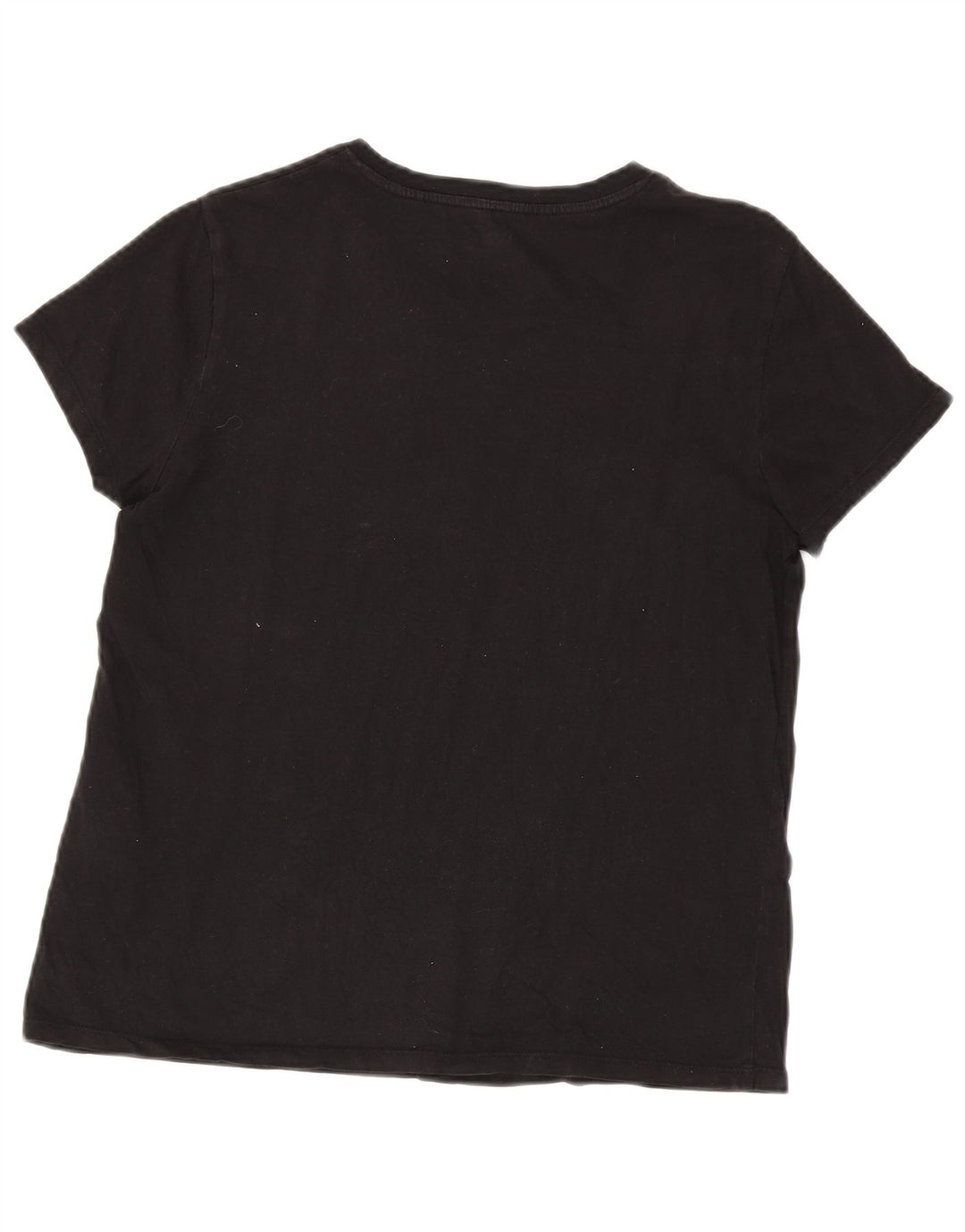 Levi's Dame Oversized grafisk T-shirt Top UK 14 Medium Sort Bomuld