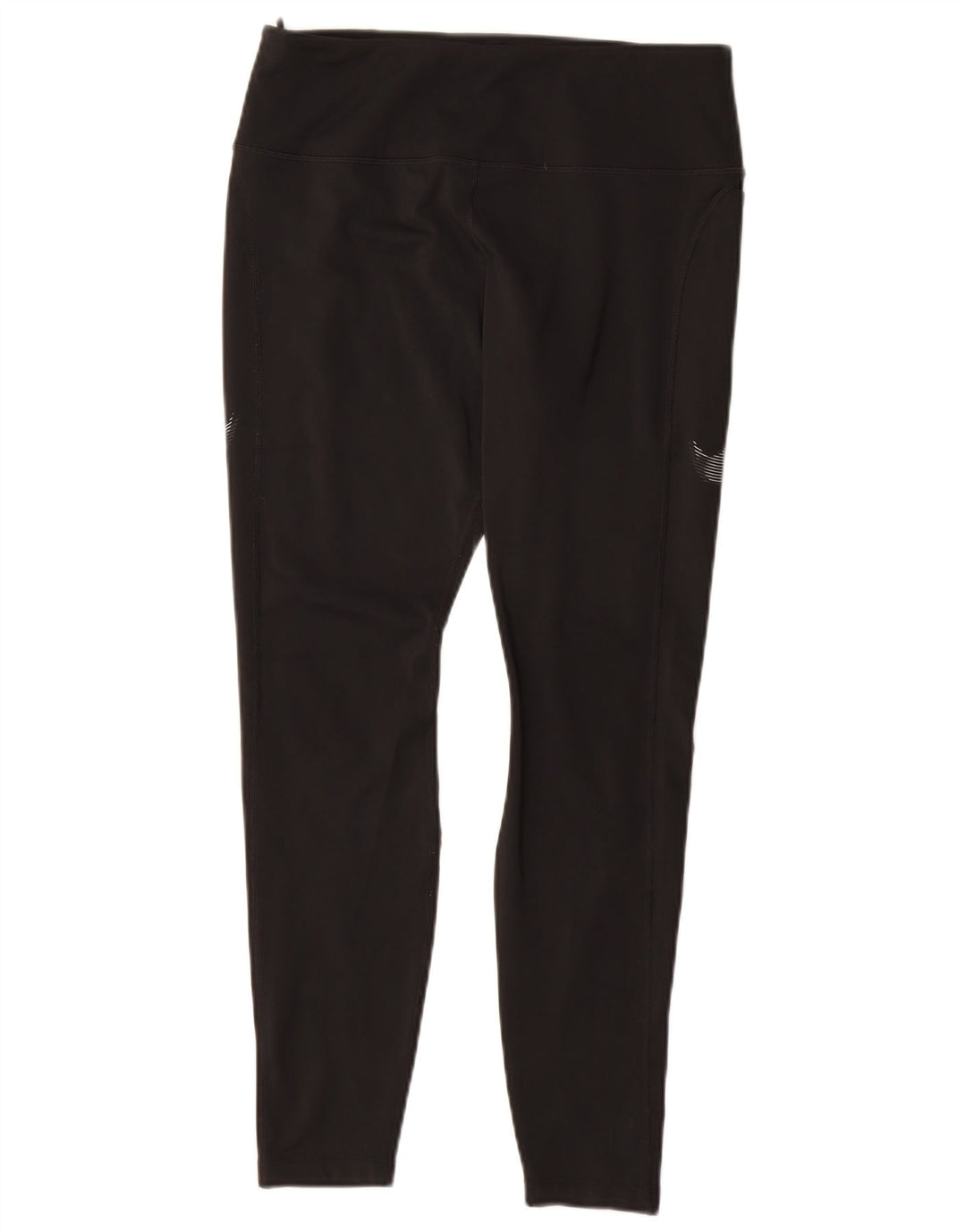 NIKE Dri Fit grafiske leggings til kvinder UK 14 Stor sort polyester