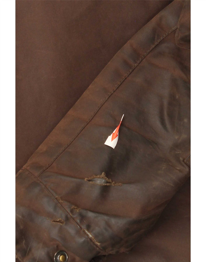 Barbour Herre vokset bomuldsjakke UK 40 Stor Brun