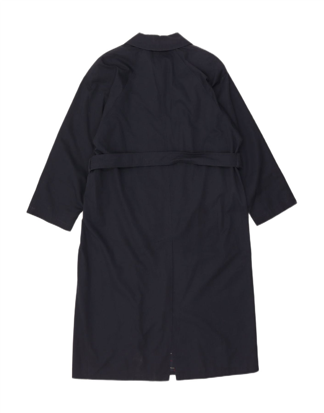 Vintage overfrakke til kvinder UK 16 Stor marineblå polyester