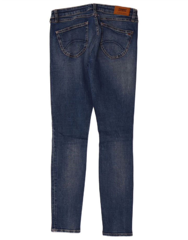 TOMMY HILFIGER Dame Sophie Skinny Jeans med lav talje W27 L30 blå bomuld