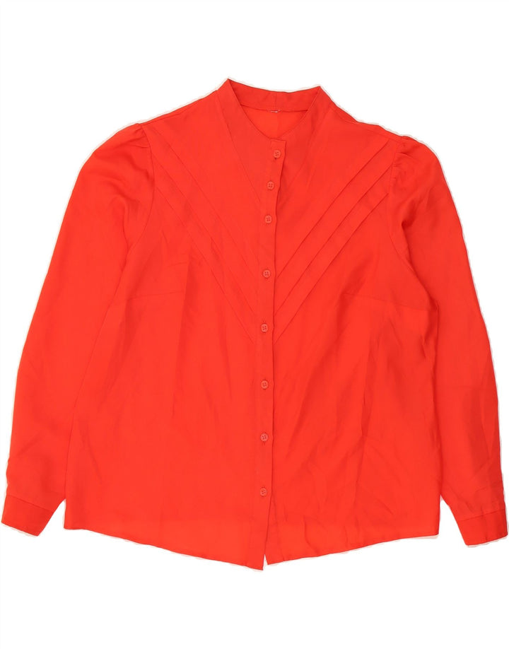 VINTAGE Womens Shirt Blouse UK 16 Large Red Vintage Vintage and Second-Hand Vintage from Messina Hembry 