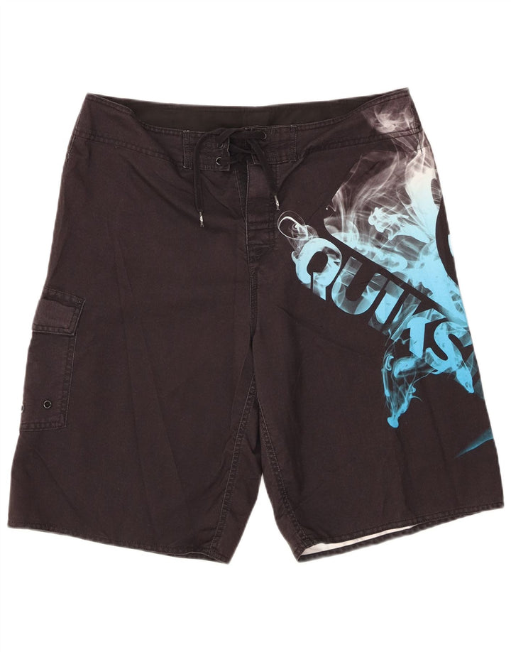 Quiksilver Herre Graphic Cargo svømmeshorts Stor sort polyester