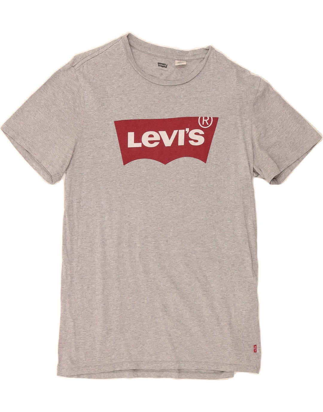 LEVI'S Mens Graphic T-Shirt Top Small Grey Cotton Vintage Levi's and Second-Hand Levi's from Messina Hembry 