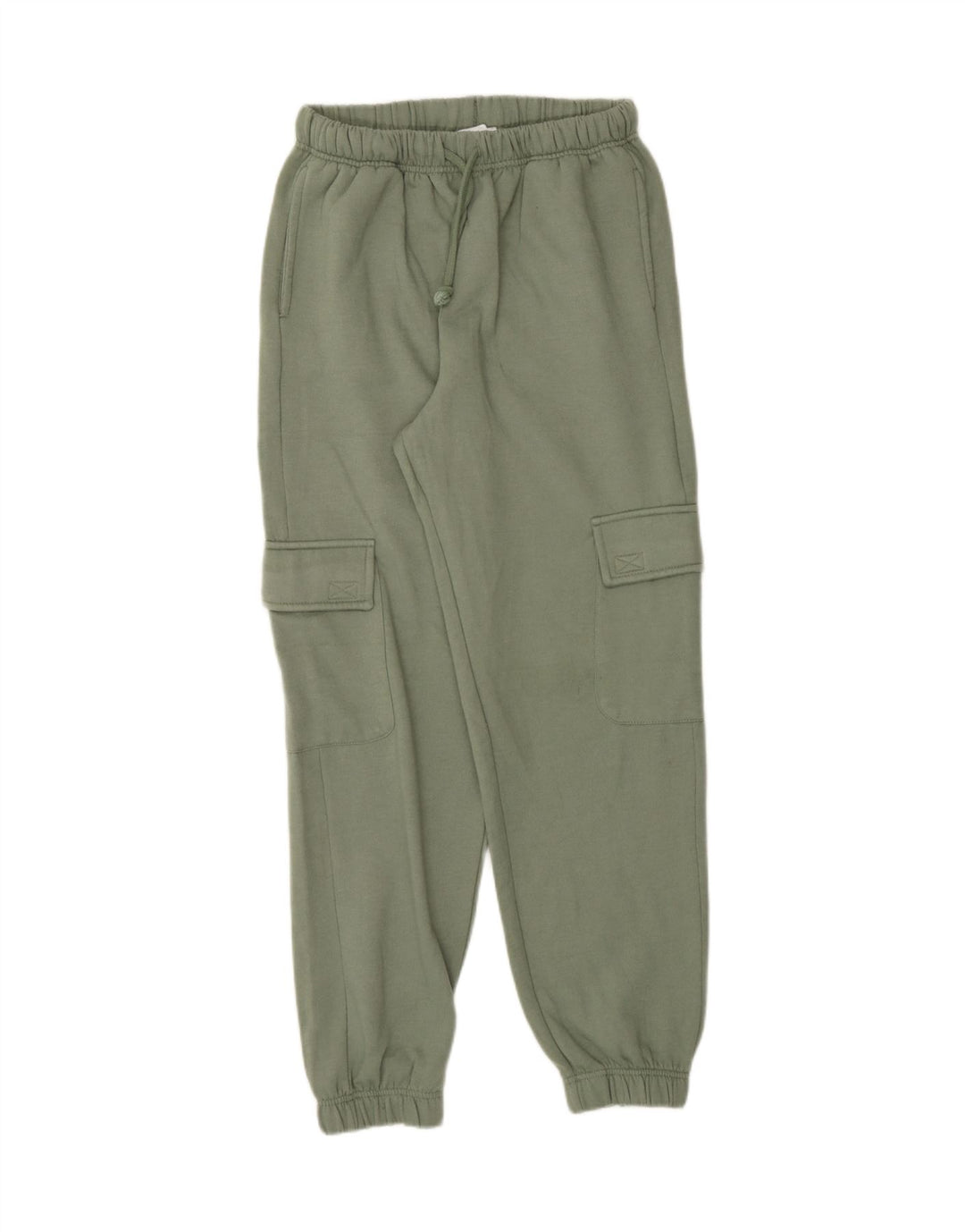 TOPSHOP Womens Cargo Tracksuit Trousers Joggers UK 8 Small Green Polyester Vintage Topshop and Second-Hand Topshop from Messina Hembry 
