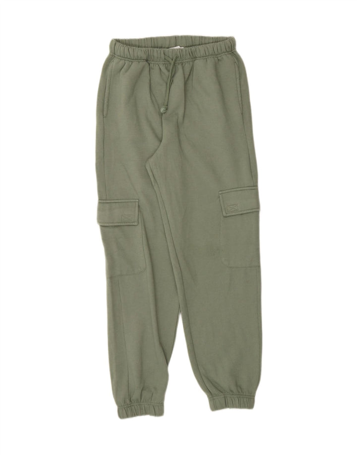 TOPSHOP Womens Cargo Tracksuit Trousers Joggers UK 8 Small Green Polyester Vintage Topshop and Second-Hand Topshop from Messina Hembry 