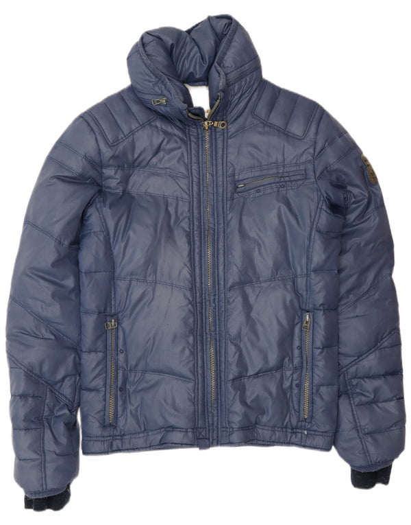Diesel herre polstret jakke UK 40 Large Navy Blue Polyamide