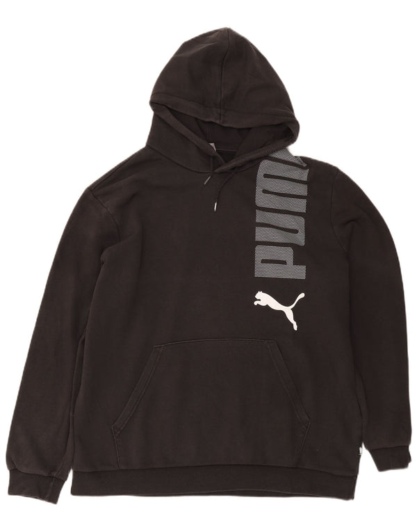 Puma Grafisk hættetrøje til mænd XL sort bomuld