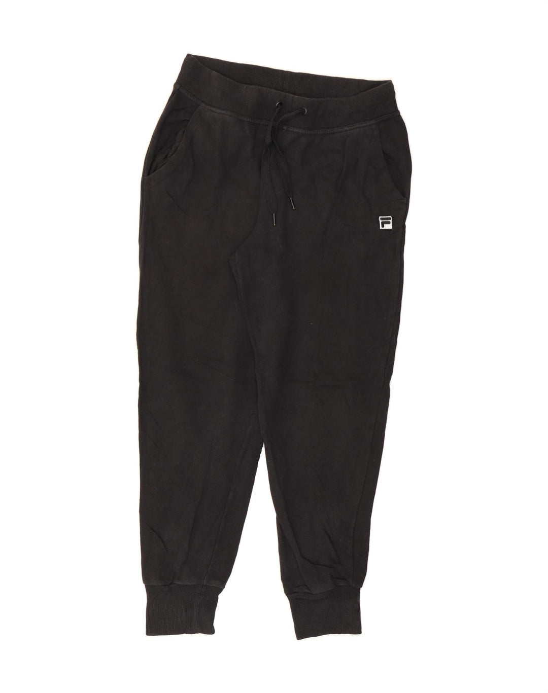 FILA Womens Tracksuit Trousers Joggers UK 14 Medium  Black Cotton Vintage Fila and Second-Hand Fila from Messina Hembry 