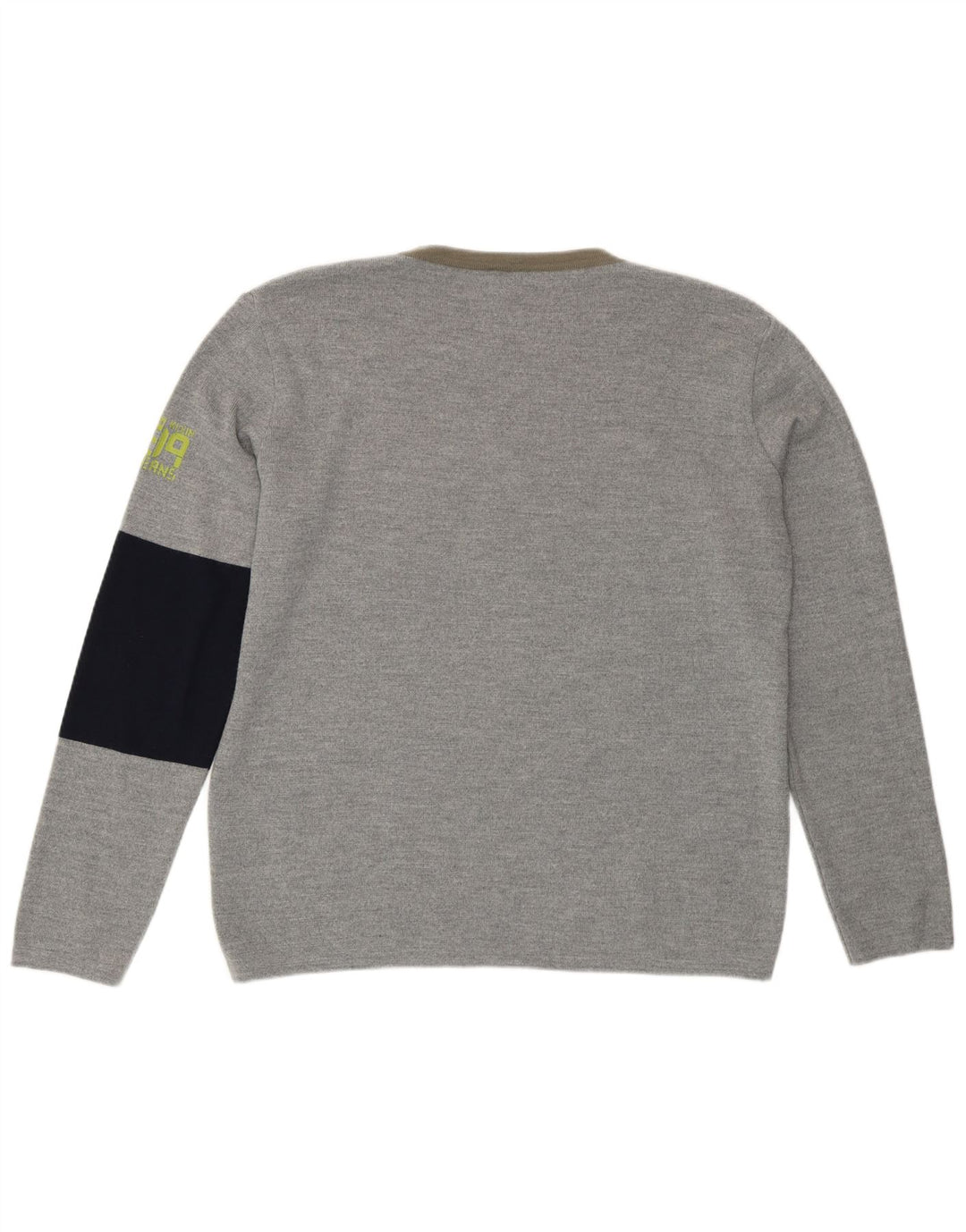 Calvin Klein Jeans Herre Jumper Sweater med rund hals XL Grå Colourblock