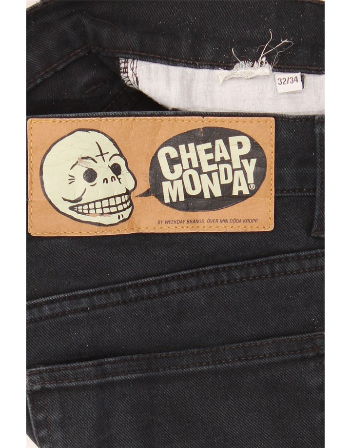 Billige Mandag Slim Jeans til mænd W32 L34 Sort