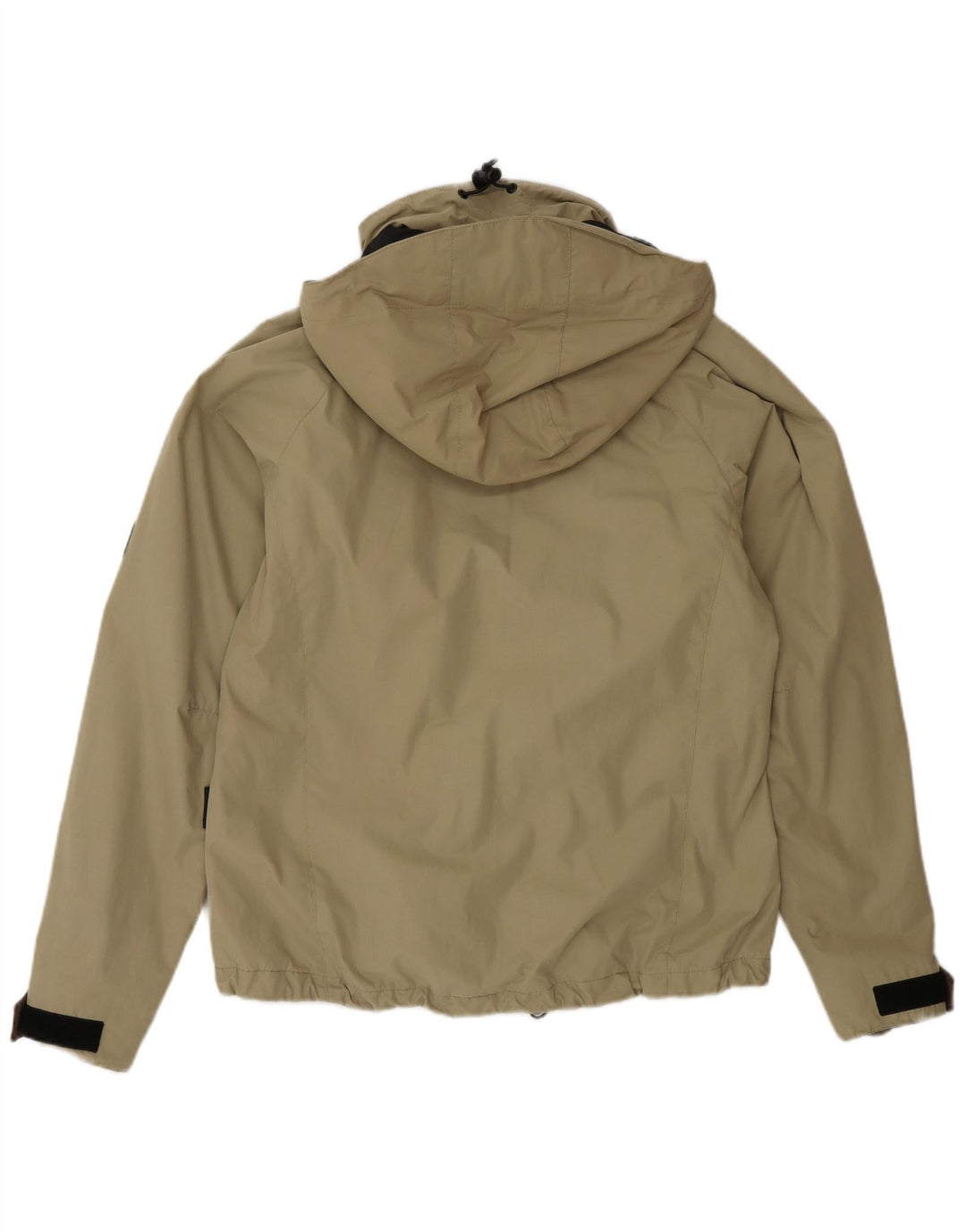Jack Wolfskin Dame Regnjakke med hætte UK 12 Medium Beige Polyester