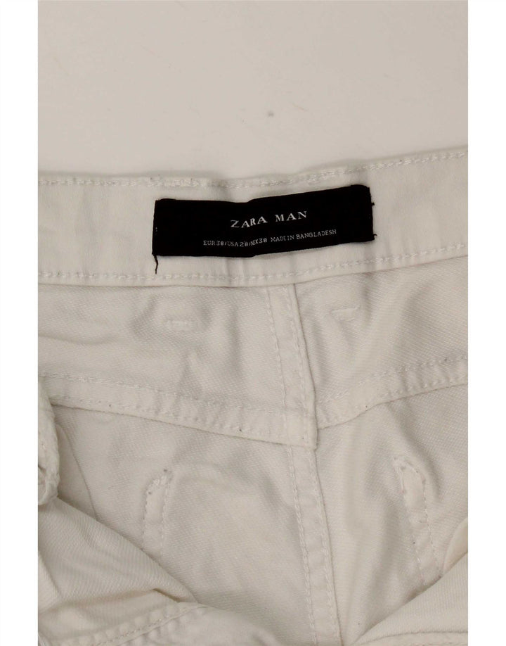 Zara Herre Casual Shorts EU 38 Small W30 White