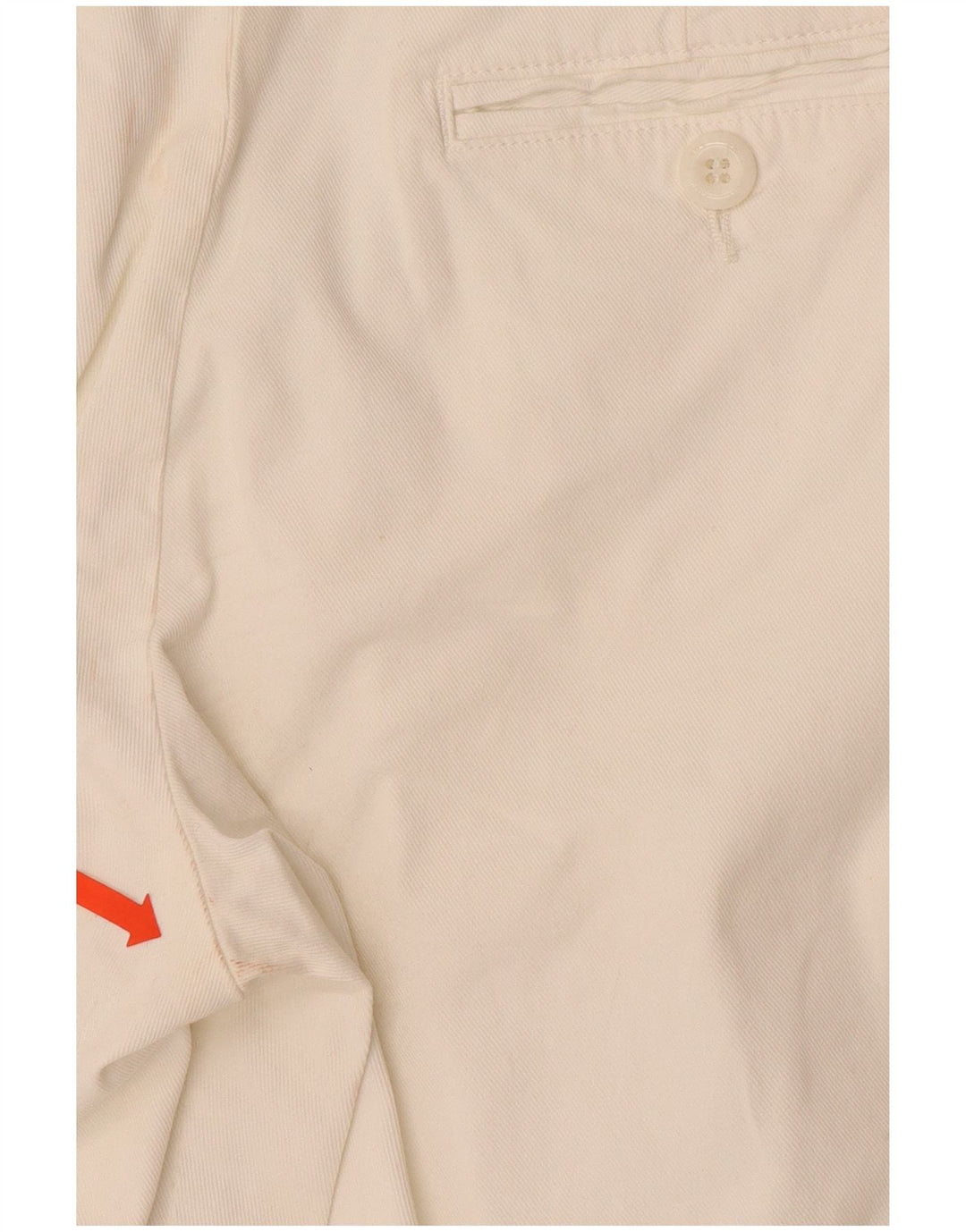 FRED PERRY Womens Chino Shorts IT 40 Small W28  White Cotton