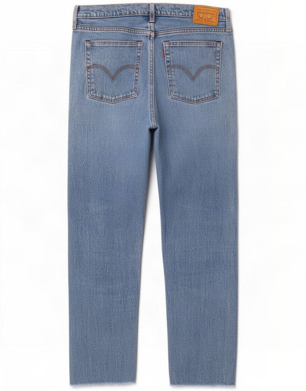 Levi's Womens Wedgie Straight Jeans W31 L28 Blue Cotton