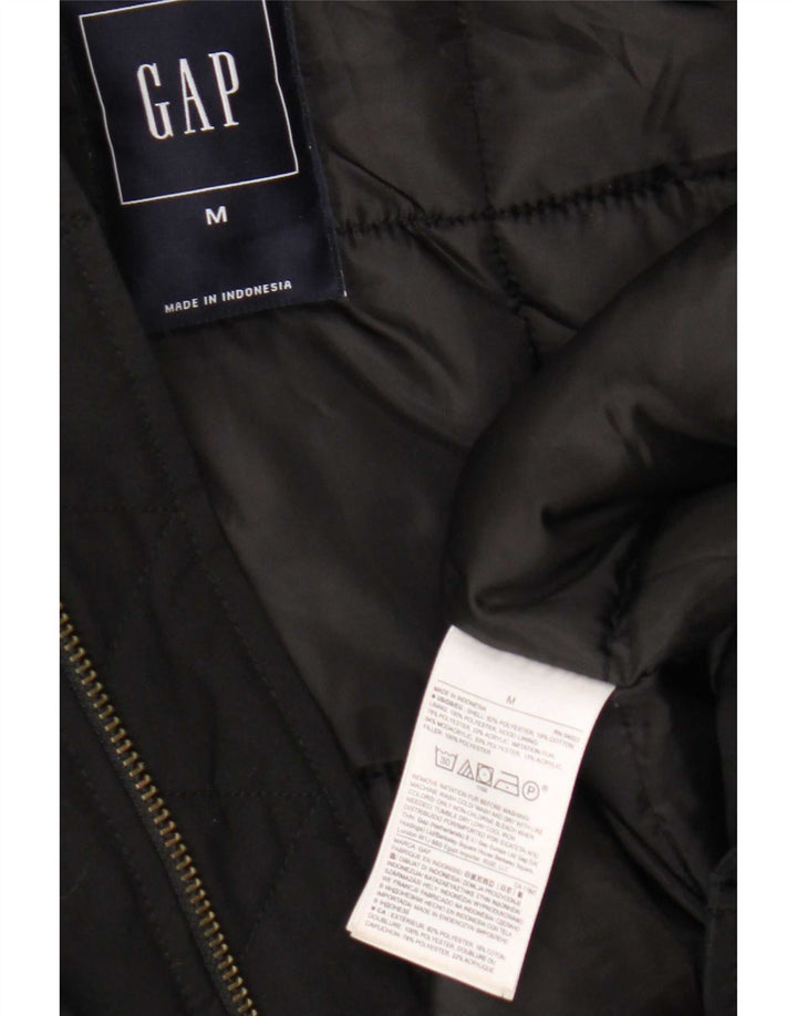 Gap Herre hættepolstret jakke UK 38 Medium Sort Polyester