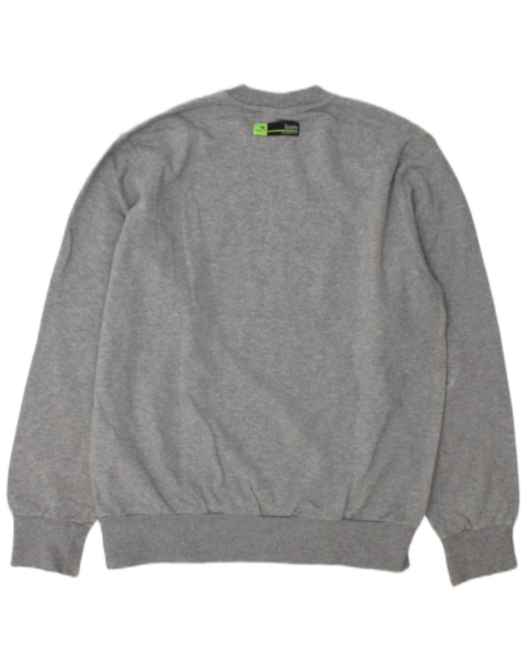 Diadora Herre Grafisk Sweatshirt Jumper Medium Grå Bomuld