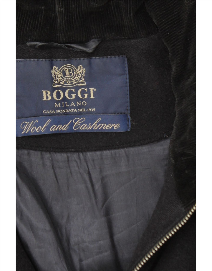 BOGGI Herre Overfrakke UK 38 Medium Sort Uld