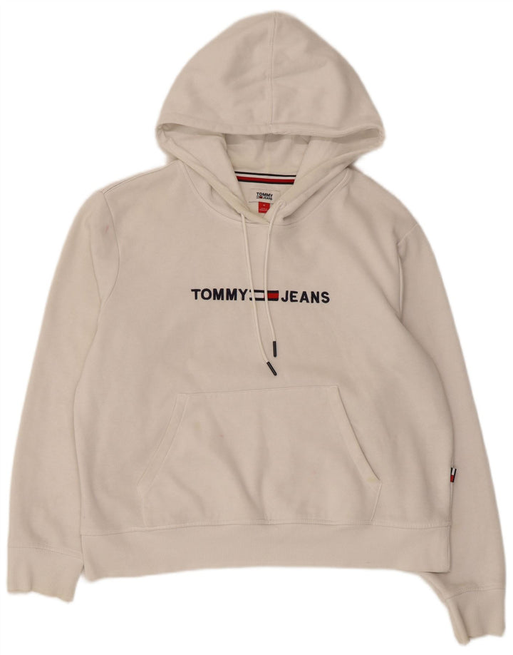 Tommy Hilfiger Graphic Full Tracksuit til kvinder UK 14 Medium White Cotton