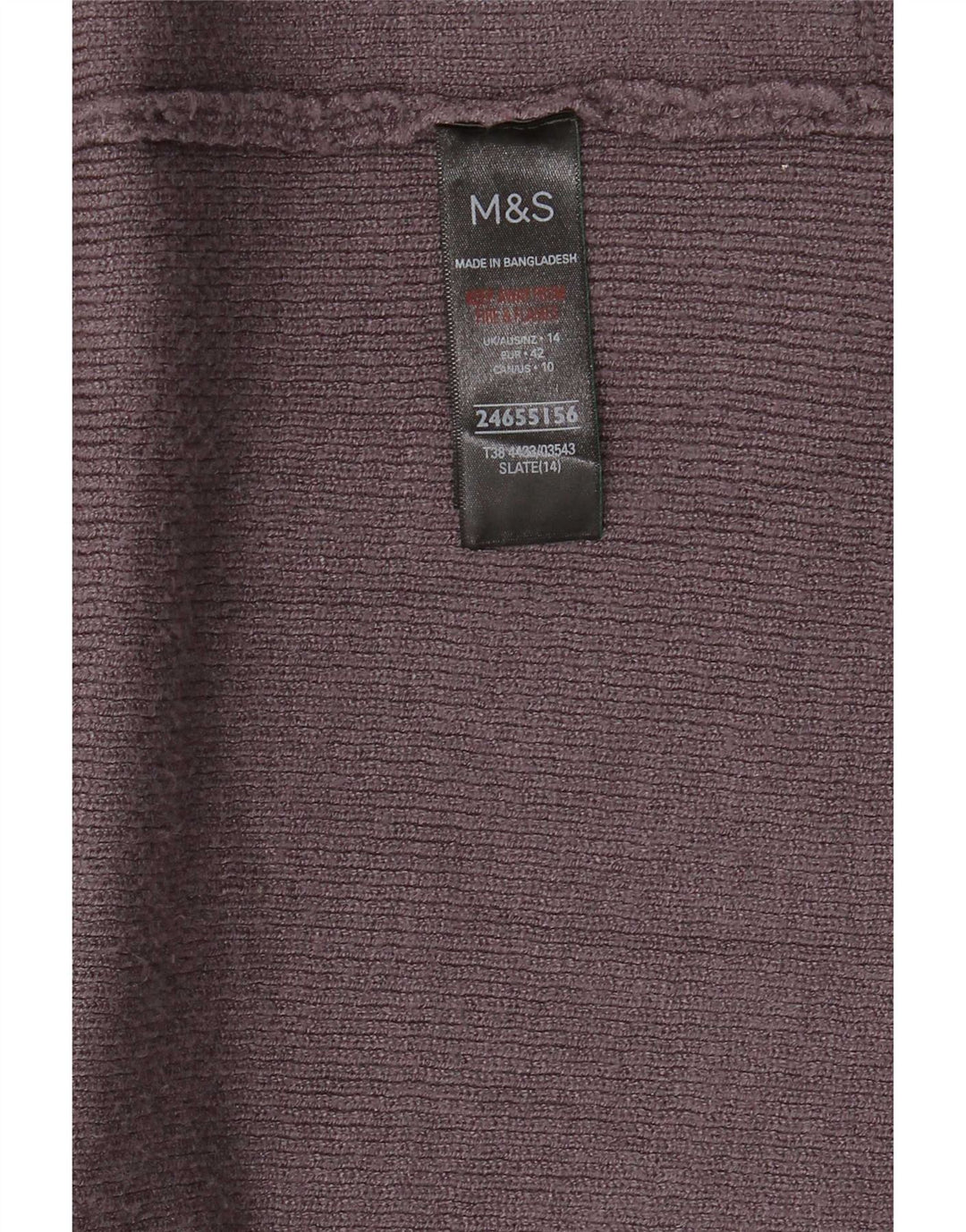 Marks & Spencer Dame Longline Open Cardigan Sweater UK 14 Large Grey