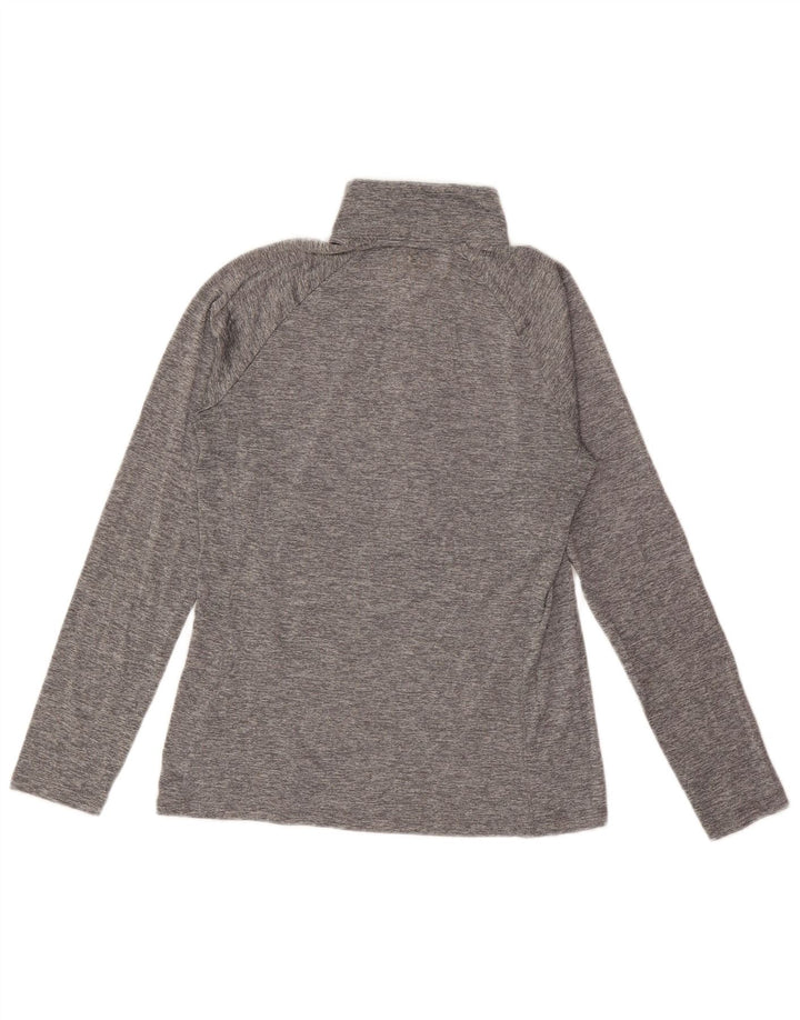 UNDER ARMOUR Dame Heat Gear Pullover Træningsdragt Top UK 12 Medium Grå