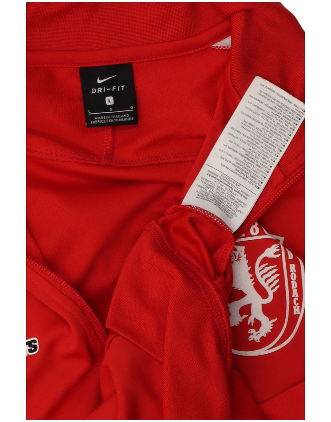 NIKE Herre Dri Fit grafisk træningsdragt topjakke Stor rød farveblok