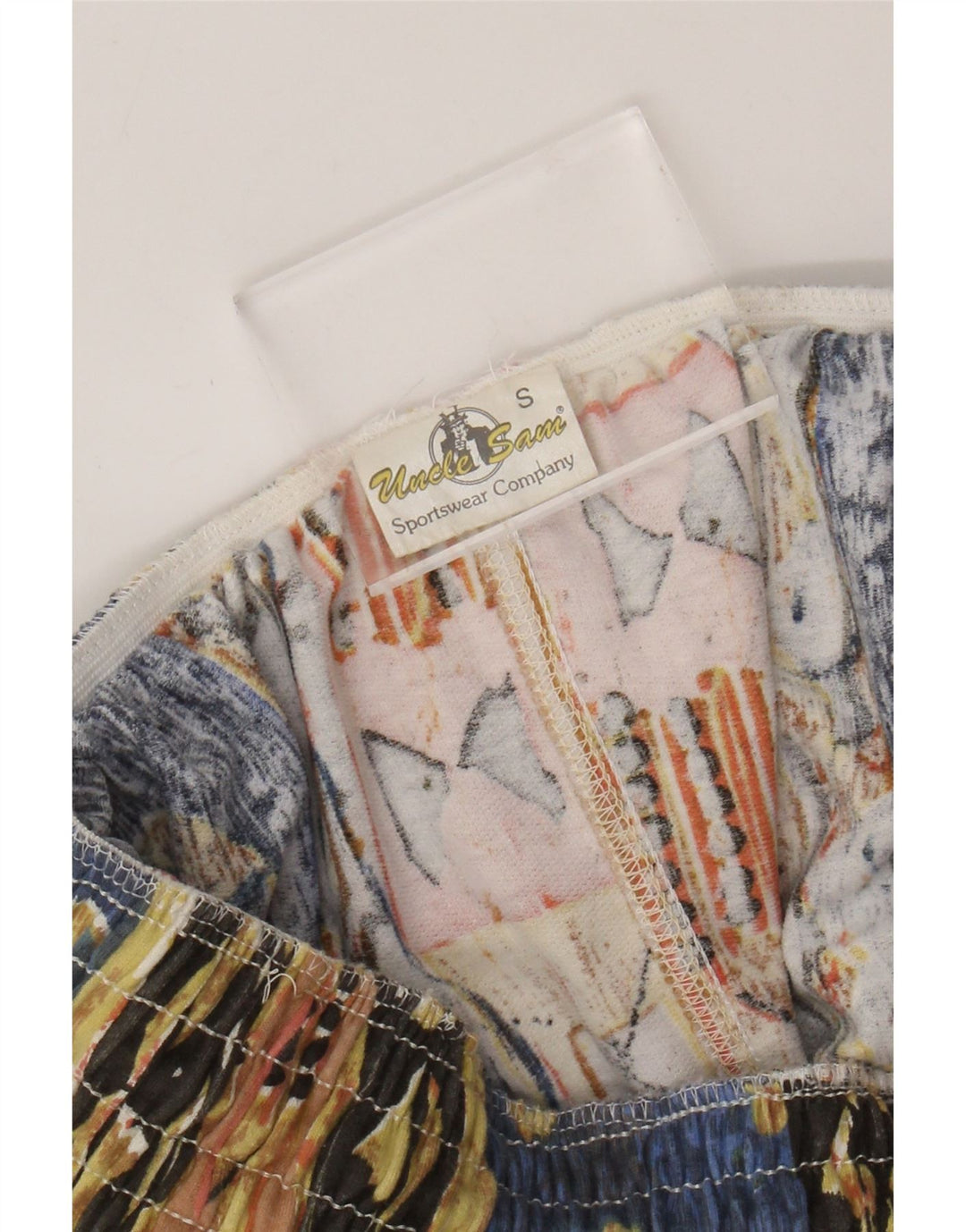 Uncle Sam kvinders højtaljede bukser Små W27 L29 flerfarvet bomuld