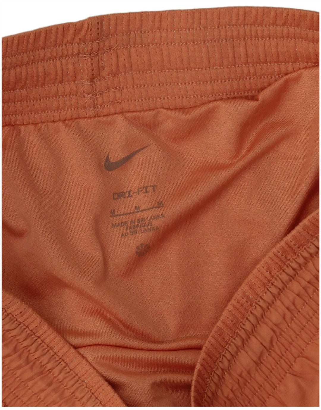 Nike Dame Dri Fit sportsshorts UK 14 Medium Orange Polyester