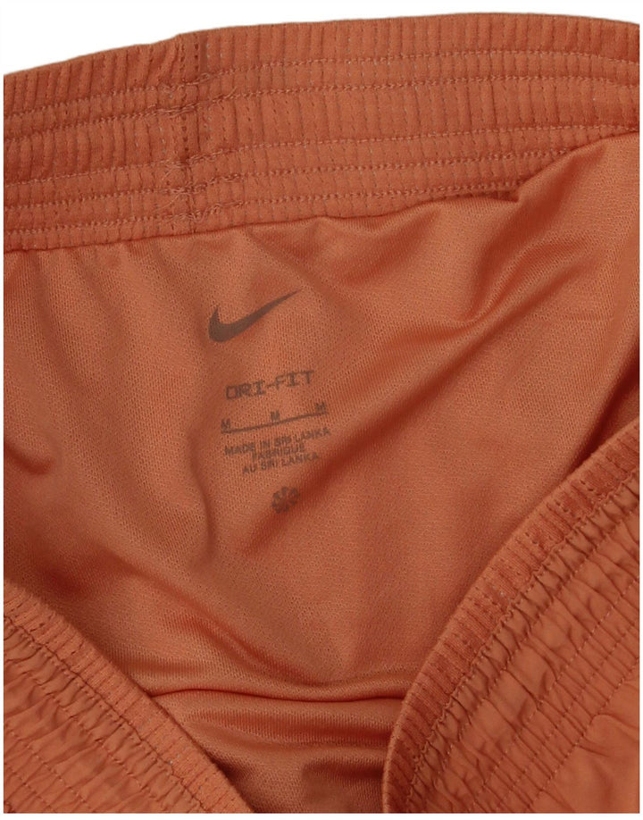 Nike Dame Dri Fit sportsshorts UK 14 Medium Orange Polyester