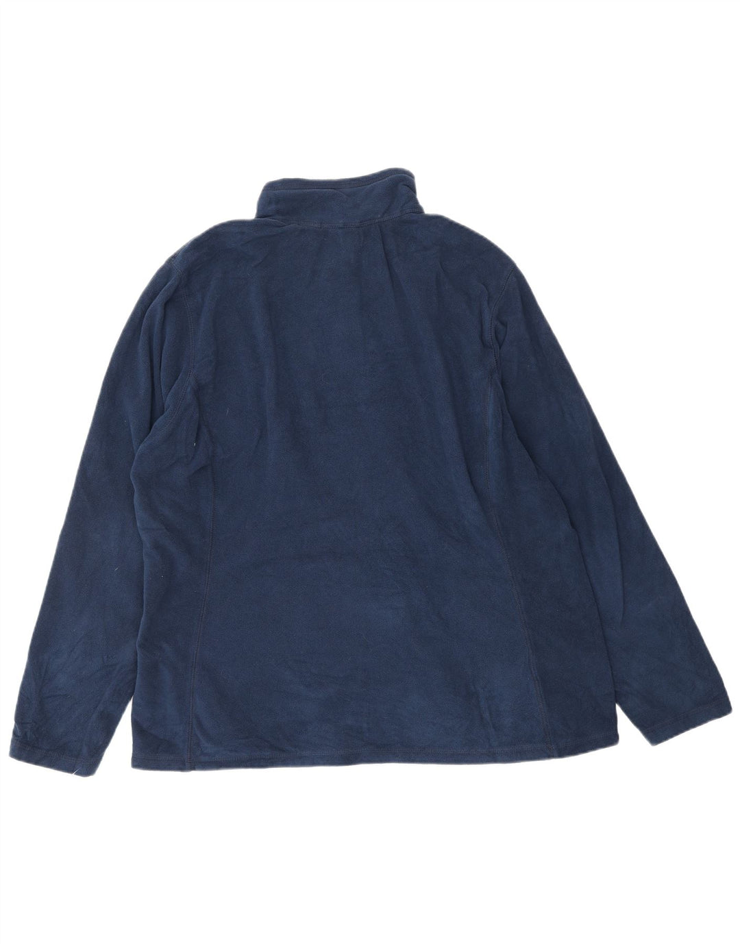 EDDIE BAUER Womens Fleece Jacket UK 20 2XL Navy Blue Polyester