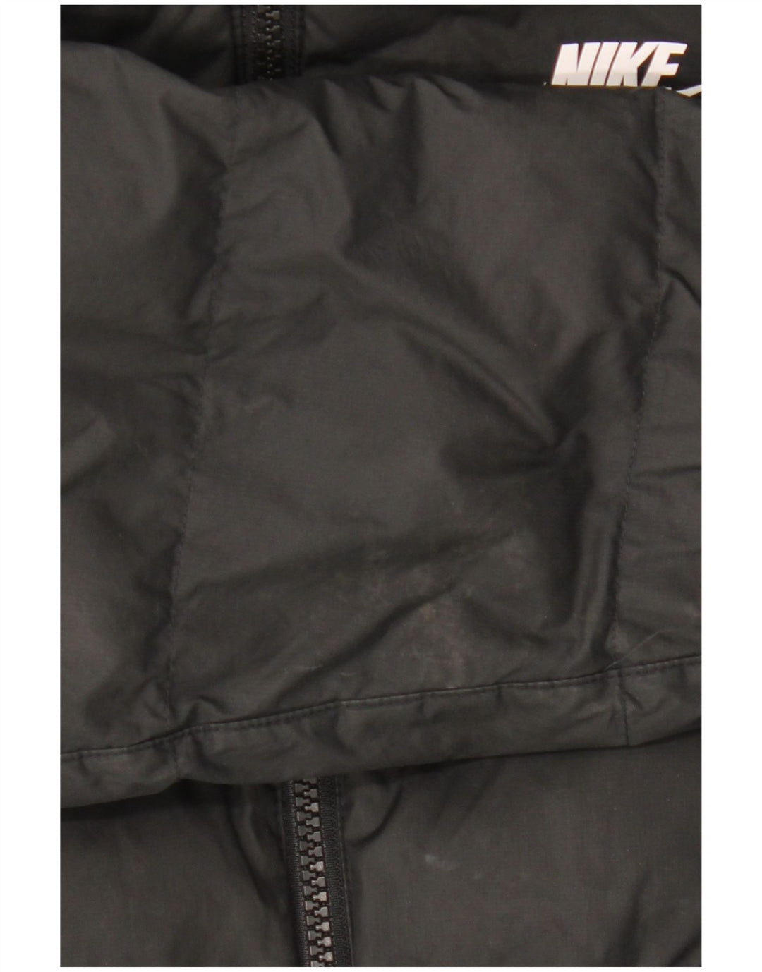 NIKE Polstret hættejakke til drenge 12-13 år Stor sort polyester