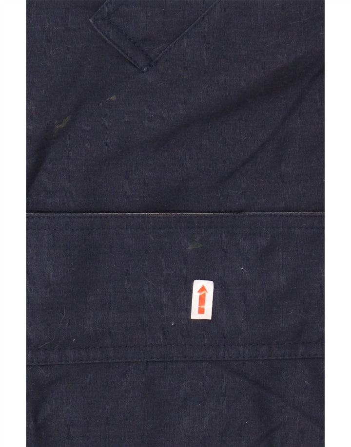 LONDON FOG Vindjakke med hætte til kvinder UK 16 Large Navy Blue