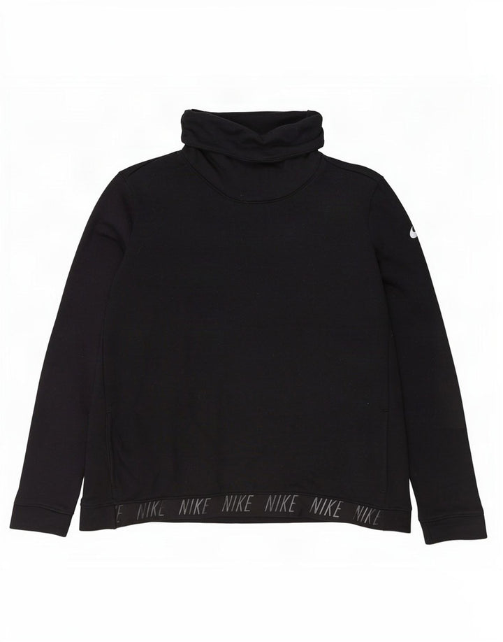 Nike Herre Dri Fit Grafisk Sweatshirt Jumper XL Sort Polyester