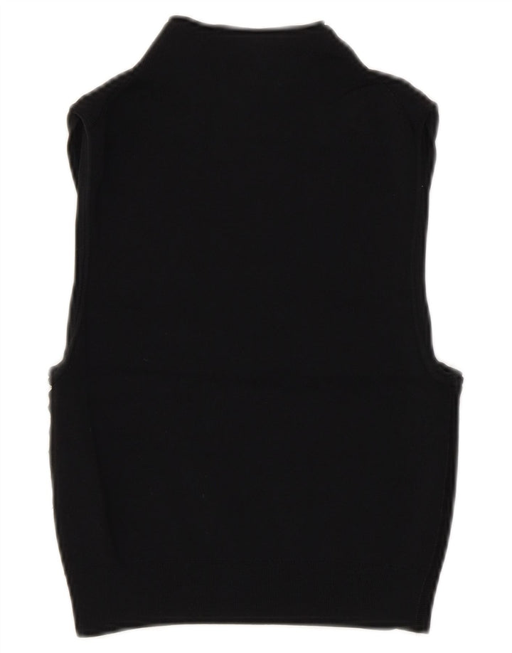 Cos Womens Crop Vest Top UK 4 XS Black Viscose