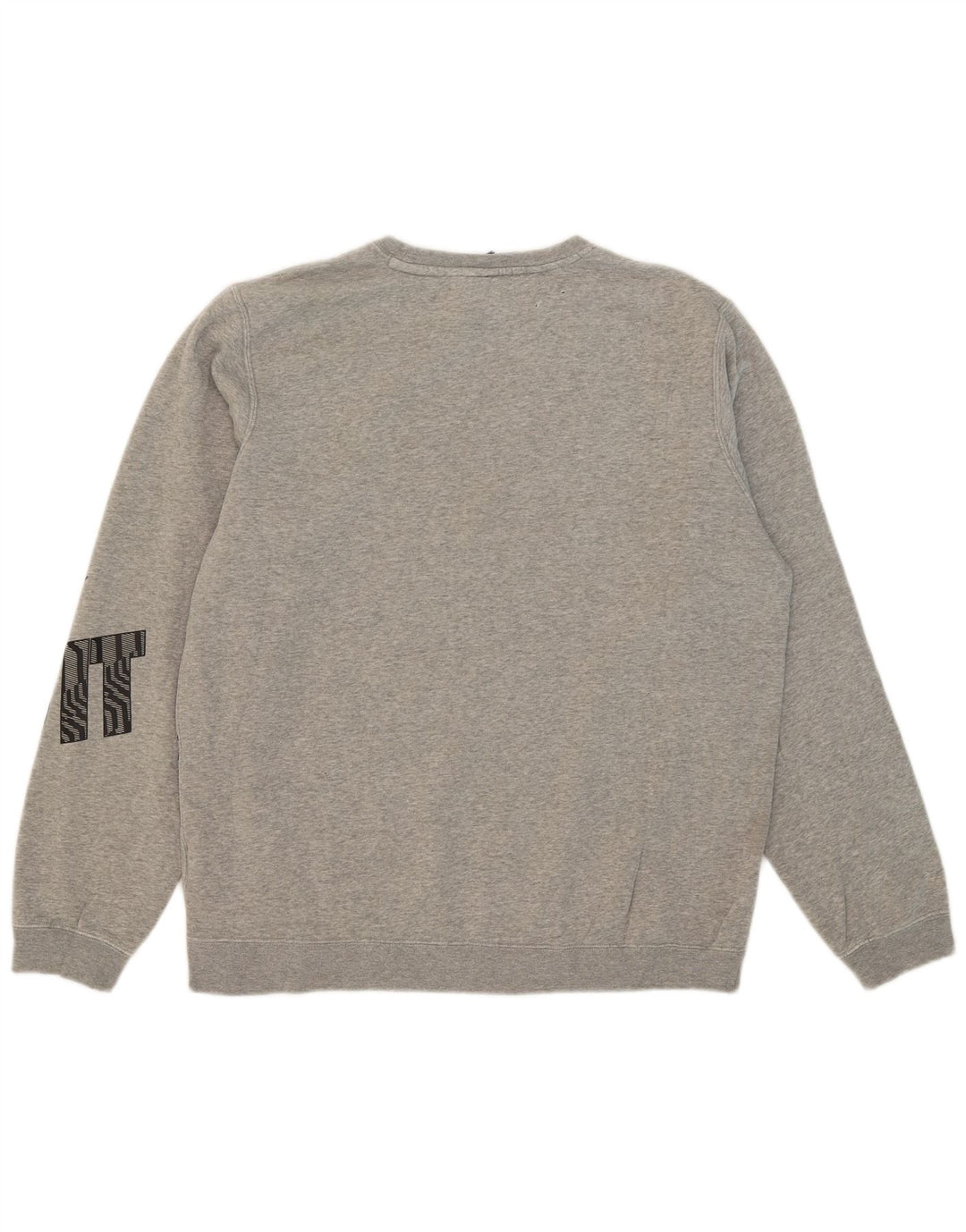 Nike grafisk sweatshirt til mænd, stor grå flækket bomuld