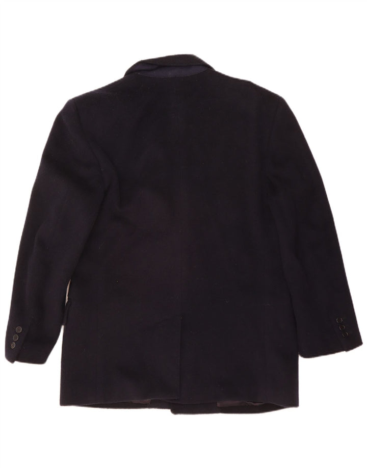 San Remo Herre Blazer Jacket UK 36 Small Navy Blue Wool