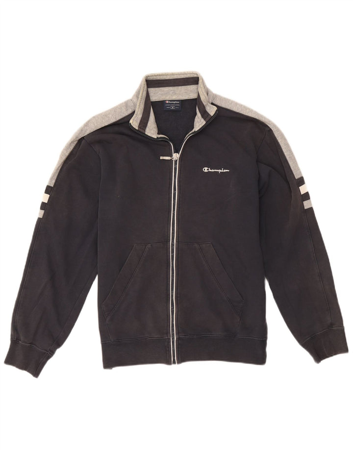 Champion Dame Træningssæt Top Jakke UK 14 Medium Navy Blue Colourblock