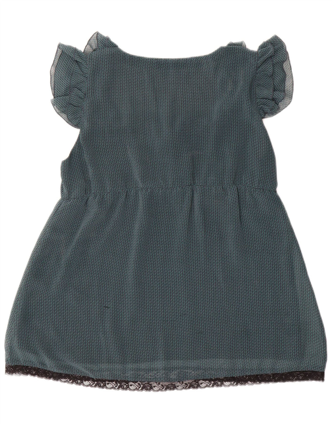 Gaudi Dame ærmeløs bluse Top IT 46 Stor grøn geometrisk polyester