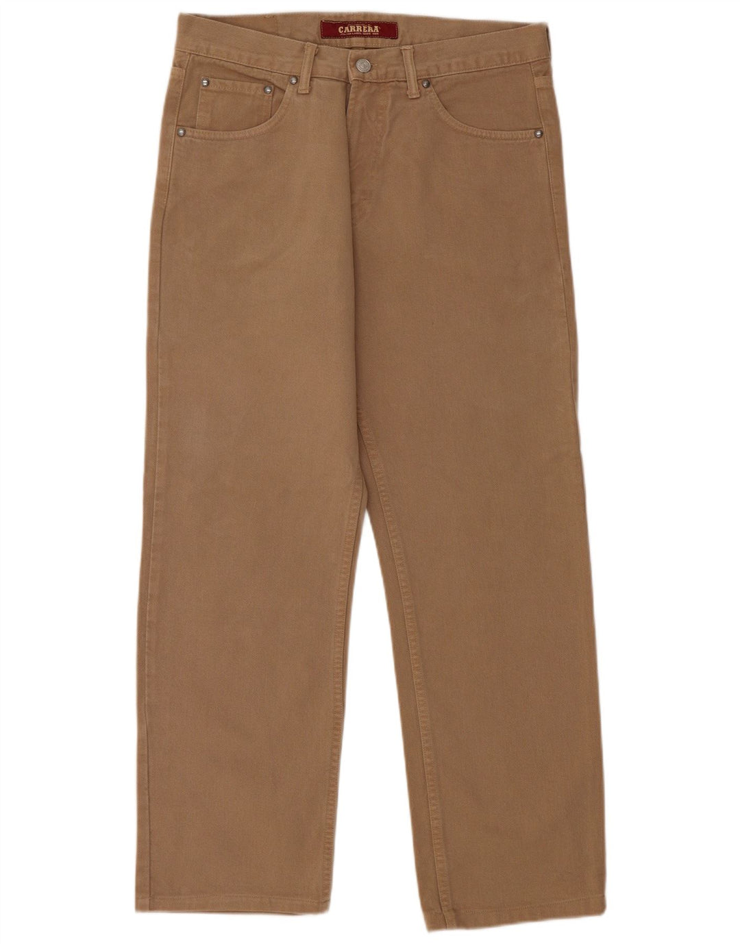 Carrera Straight Jeans til mænd W33 L29 Beige Bomuld