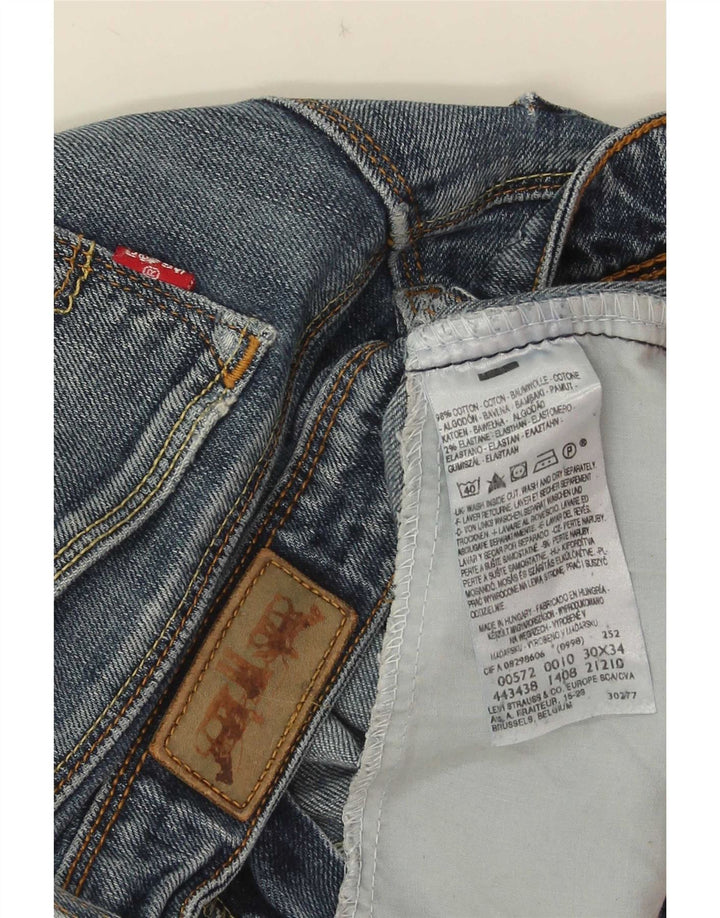Levi's Dame 572 Bootcut Jeans W30 L29 Blå Bomuld