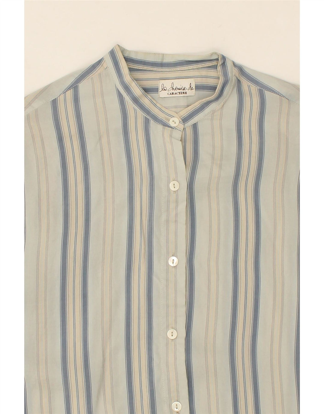 CARACTERE Womens Long Sleeve Shirt Dress UK 18 XL Grey Striped Vintage Caractere and Second-Hand Caractere from Messina Hembry 